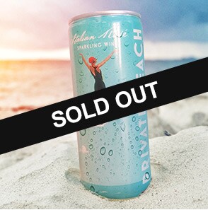 sparkling rose in cans