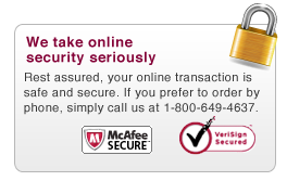 We take online security seriously