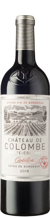Château de Colombe Castillon Cotes de Bordeaux 2018