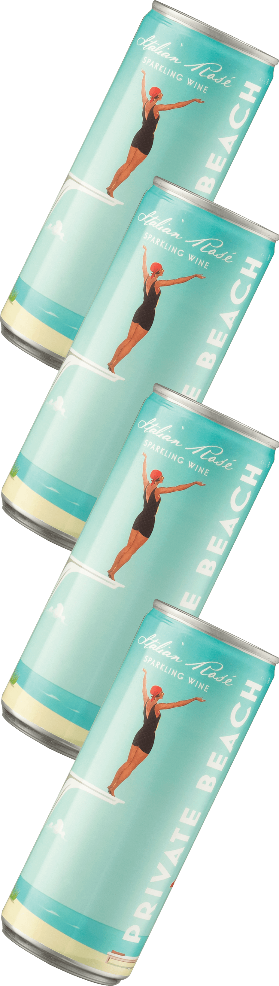 Private Beach Sparkling Rosé – 4 cans NV