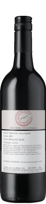 Hand Selected Cleanskin Mclaren Vale Cabernet Sauvignon 2017