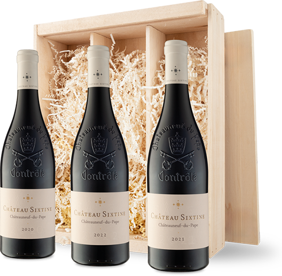 Fine Châteauneuf-du-Pape in Wood Gift Box NV Fine Châteauneuf-du-Pape in Wood Gift Box NV