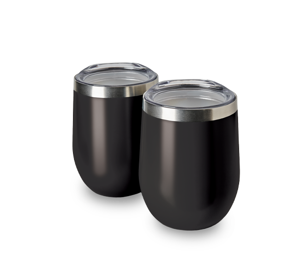 Stainless Steel Black Tumblers (pack of 2) Stainless Steel Black Tumblers (pack of 2)