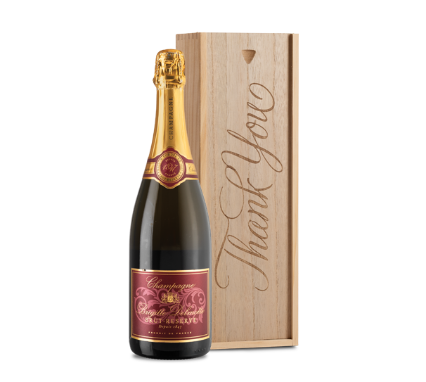 Champagne Réserve in "Thank You" Wood Box