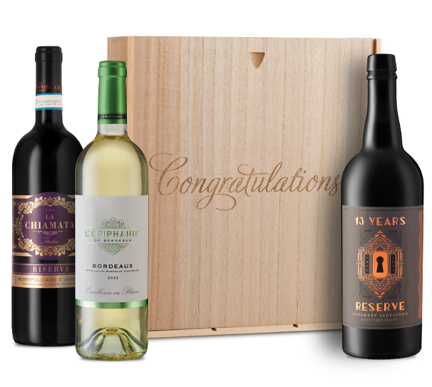 Luxury Mix Trio in "Congratulations" Wood Box