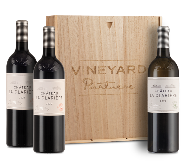 Chateau La Clariere Trio in Wood Box
