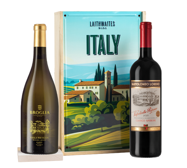 Classic Italian Red & White in Italy Lovers Gift Box