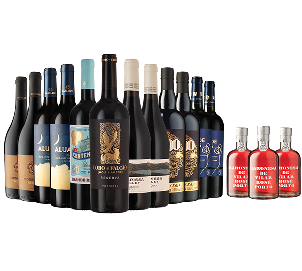 Portuguese Reds Dozen + Pink Port Trio Portuguese Reds Dozen + Pink Port Trio