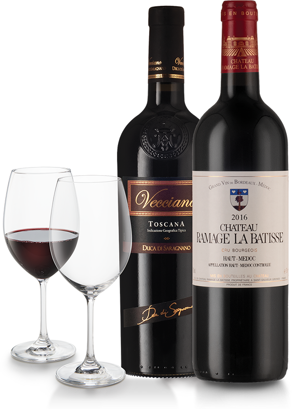 Classic Tuscany & Bordeaux with Dartington Glasses