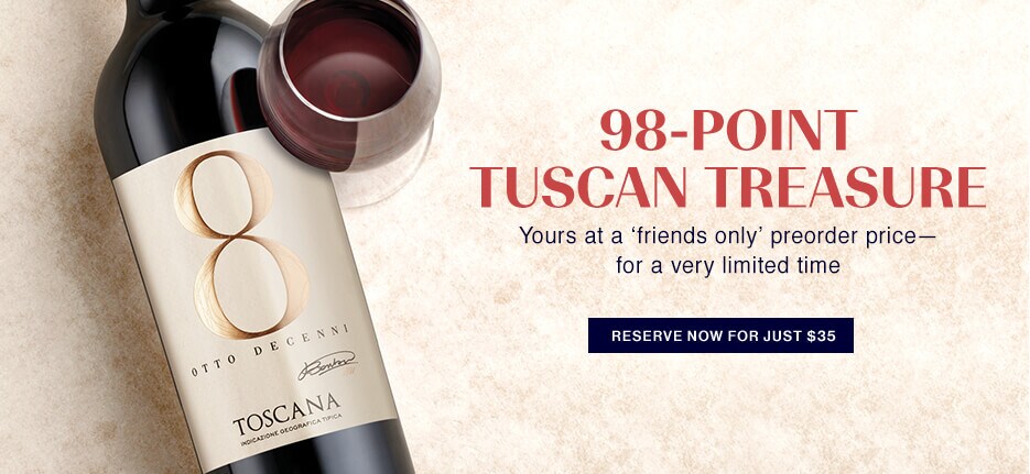 red wine from Tuscany high end