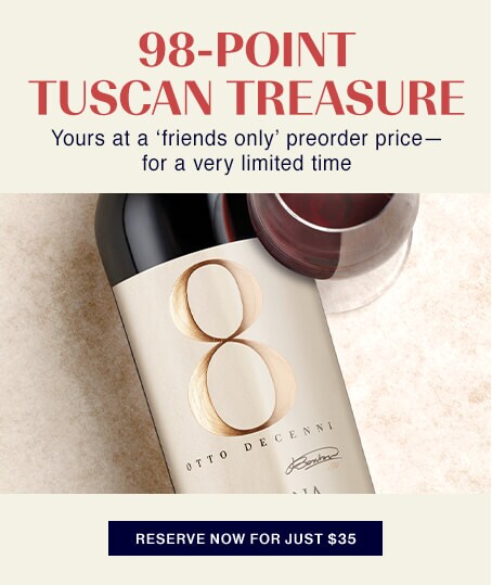 red wine from Tuscany high end