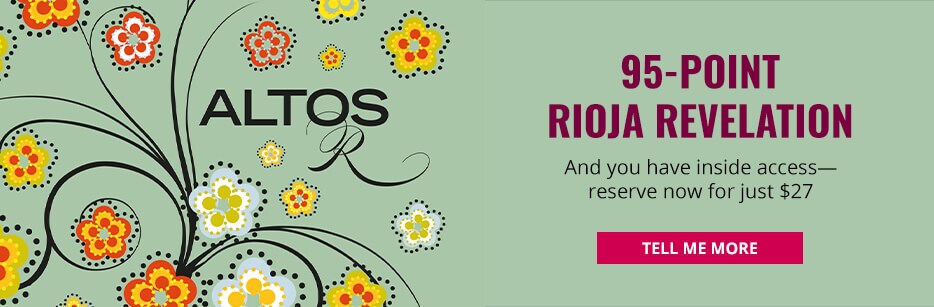 red wine from Rioja high end