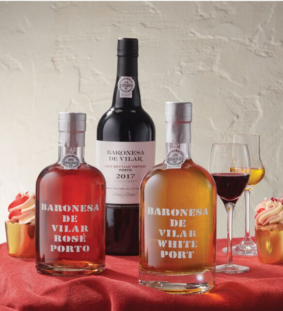 Sweet wine port after dinner