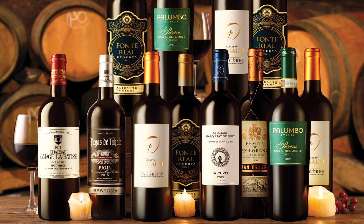 fancy red wine dinner party