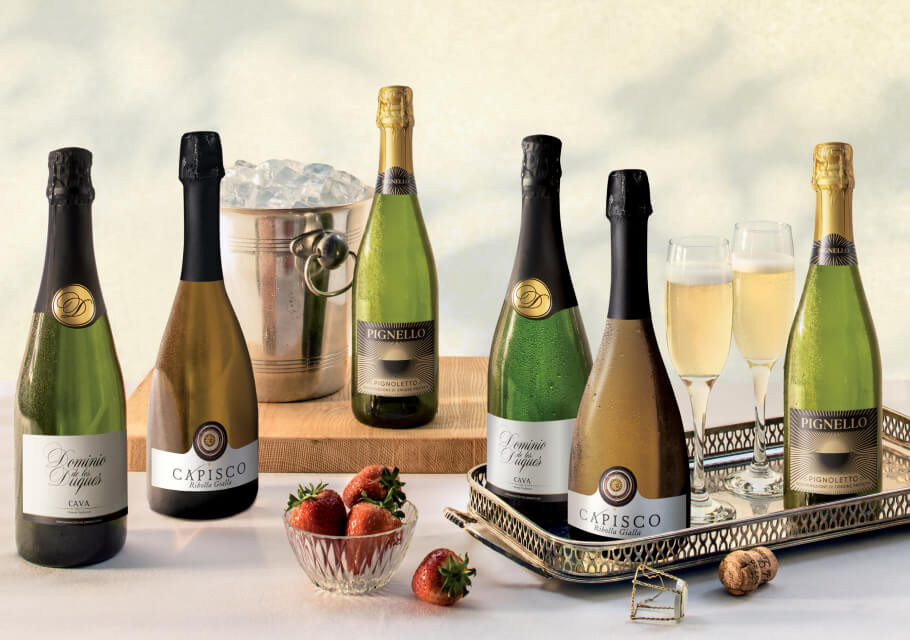 elegant sparkling wine