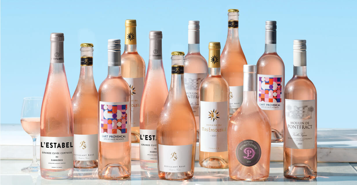 rose wine provence france