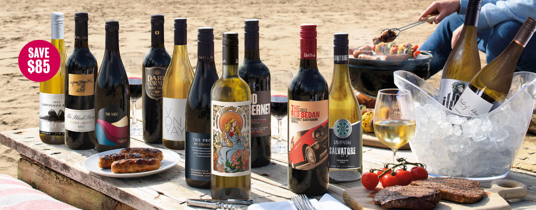 Australian red wines and white wines