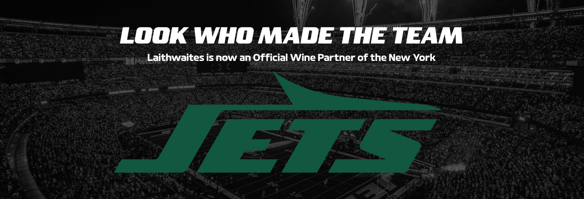 Official wine partner of the New York Jets